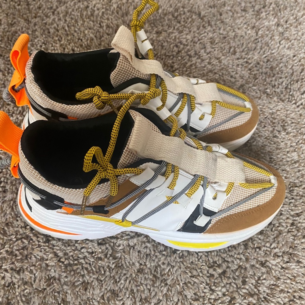 Men's Retro Color Blocked Fashion Sneakers